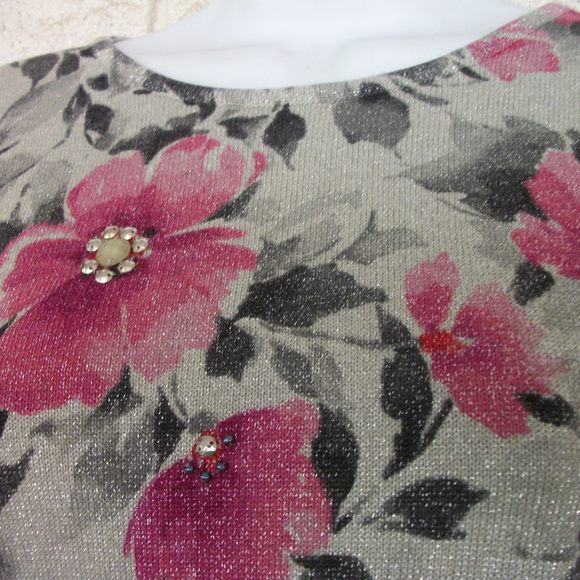 SOld o EBAY Alfred Dunner Sweater Top sz M - Picture 2 of 3